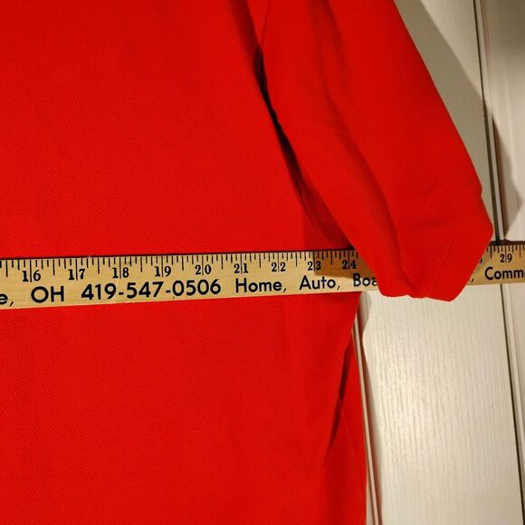 Lacoste polo shirt mens 2XL XXL 8 red short sleeve gator logo cotton 5191L - Picture 4 of 8